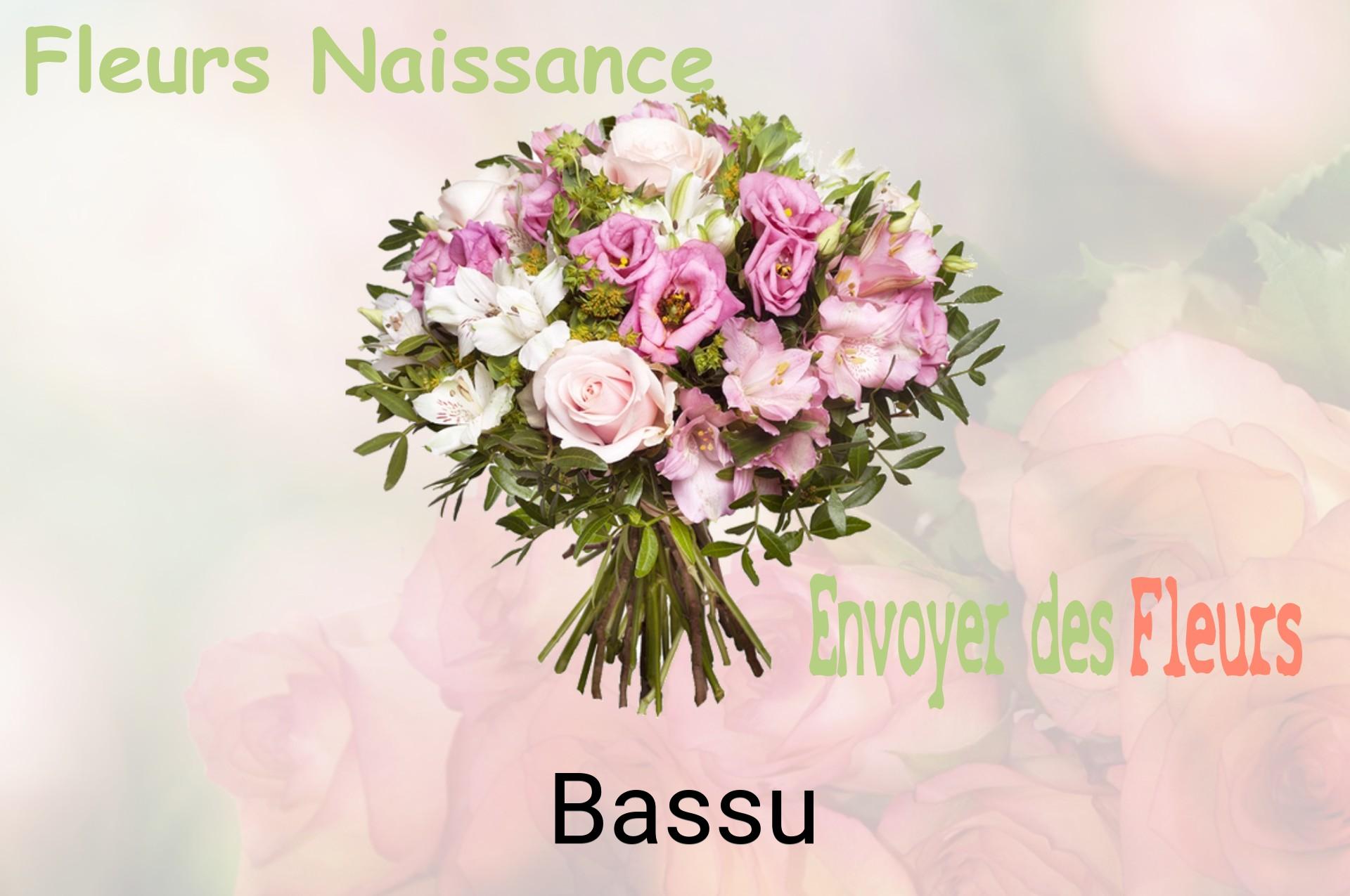 Bouquet de fleurs de naissance livré à Bassu